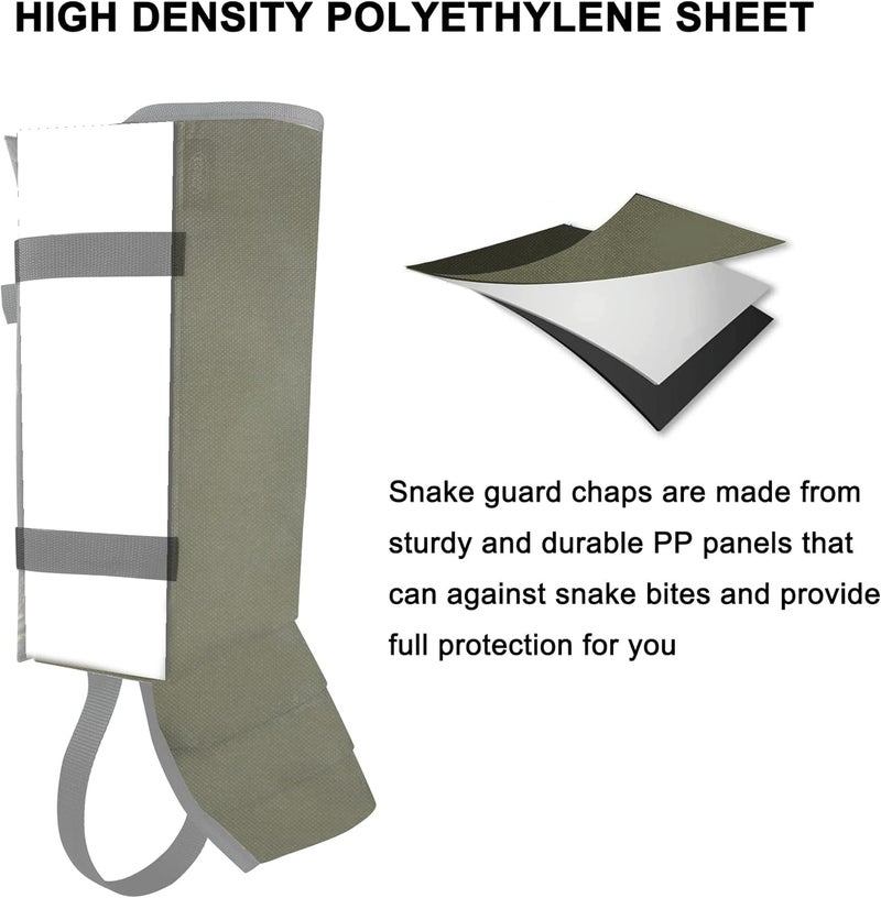 MDSTOP Snake Gaiters Leg Guards, Waterproof Snake Guards, Adjustable Snake Bite Protection for Lower Legs, Snake Chaps for Men&Women - Image 5
